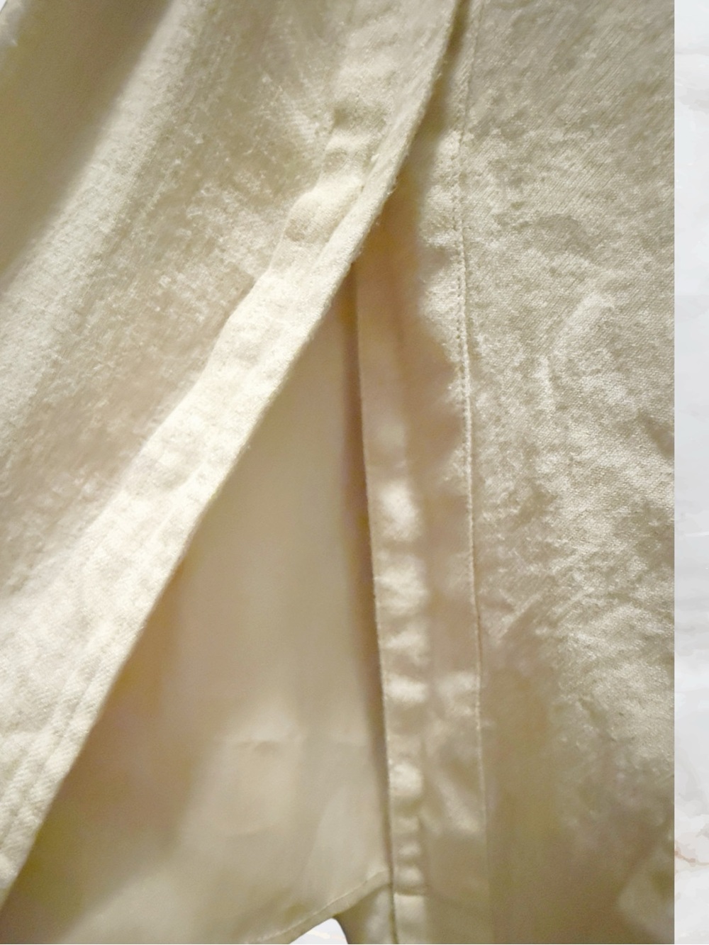 Vince Dove Oat Italian Fabric Belted Shirt Dress XS Neutral Midi Cotton Blend - Picture 12 of 12